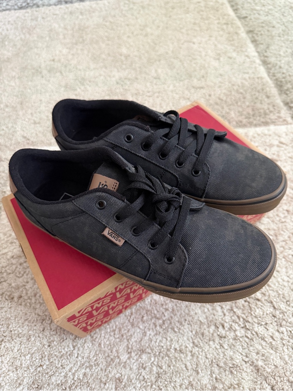 NWT Vans Bishop Waxed Denim Black/Gum Men’s Size 10.5 NEW